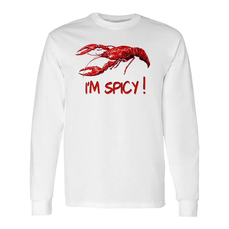Im Spicy Cajun Crawfish V-Neck Long Sleeve T-Shirt