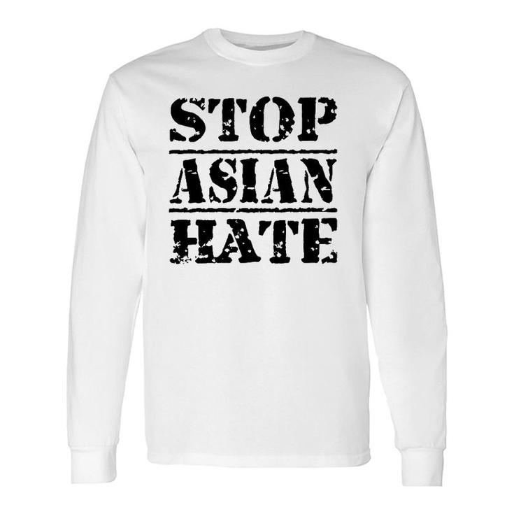 Stop Asian Hate Support & Awareness Proud Asian American Long Sleeve T-Shirt T-Shirt