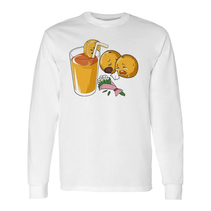 Summer Crying Orange Juice Long Sleeve T-Shirt T-Shirt