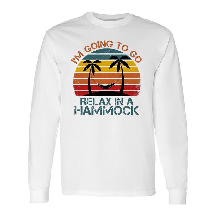 Sunset Hammock Quote Summer Beach Party Cool Hammock Long Sleeve T-Shirt T-Shirt