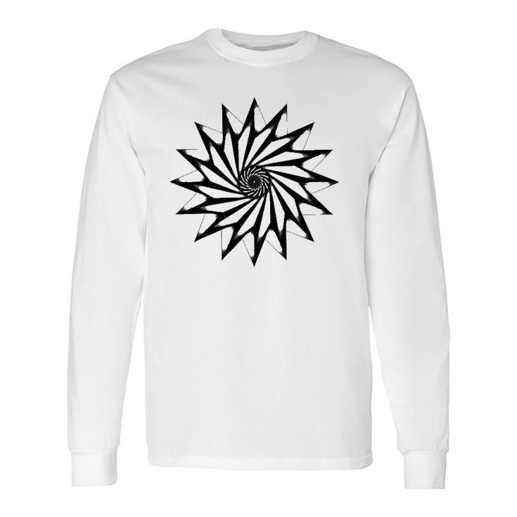 Symmetry And Illusion Circle Custom Long Sleeve T-Shirt