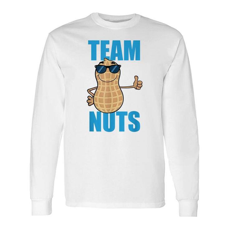 Team Nuts Team Boy Baby Boy Pregnancy Announcement Long Sleeve T-Shirt