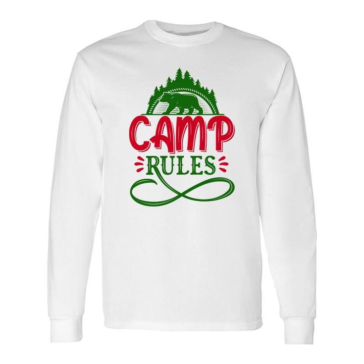 Travel Lover Makes Camp Rules For Them In The Exploration Long Sleeve T-Shirt