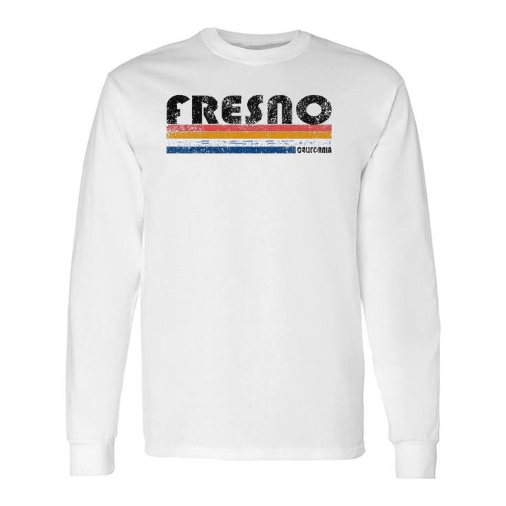 Vintage 1980S Style Fresno California Long Sleeve T-Shirt T-Shirt