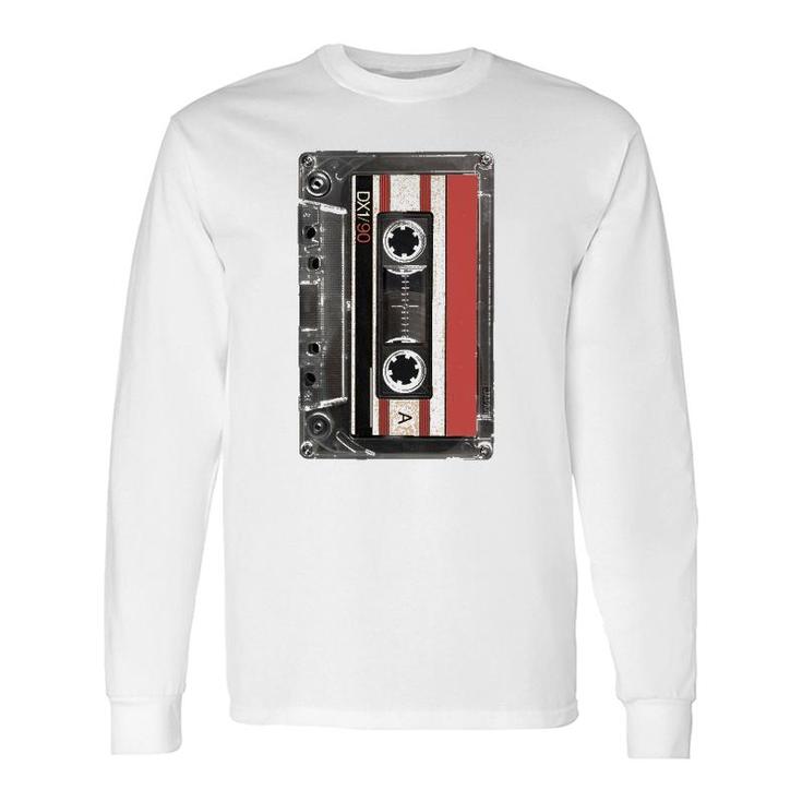 Vintage Mixtape Retro Oldschool Tape Cassette Long Sleeve T-Shirt