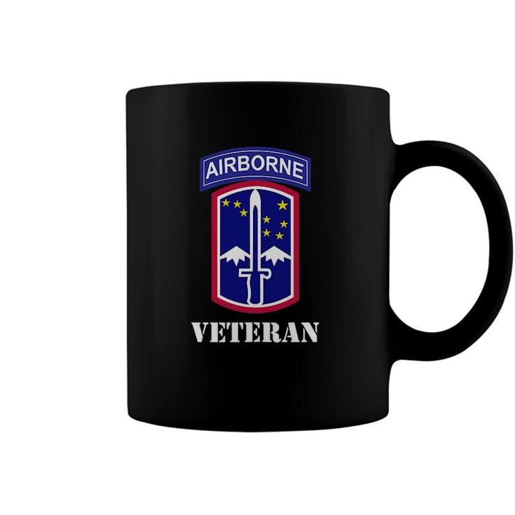 172Nd Infantry Patch - Airborne Tab White Veteran Chest Coffee Mug