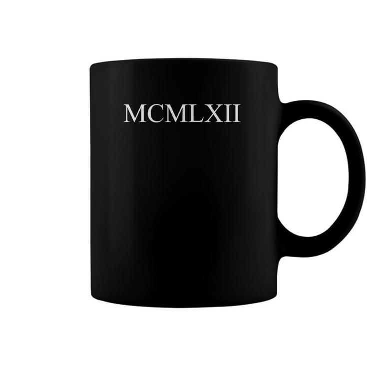 1962 Birth Year Mcmlxii Funny Math Sayings Roman Numerals Coffee Mug