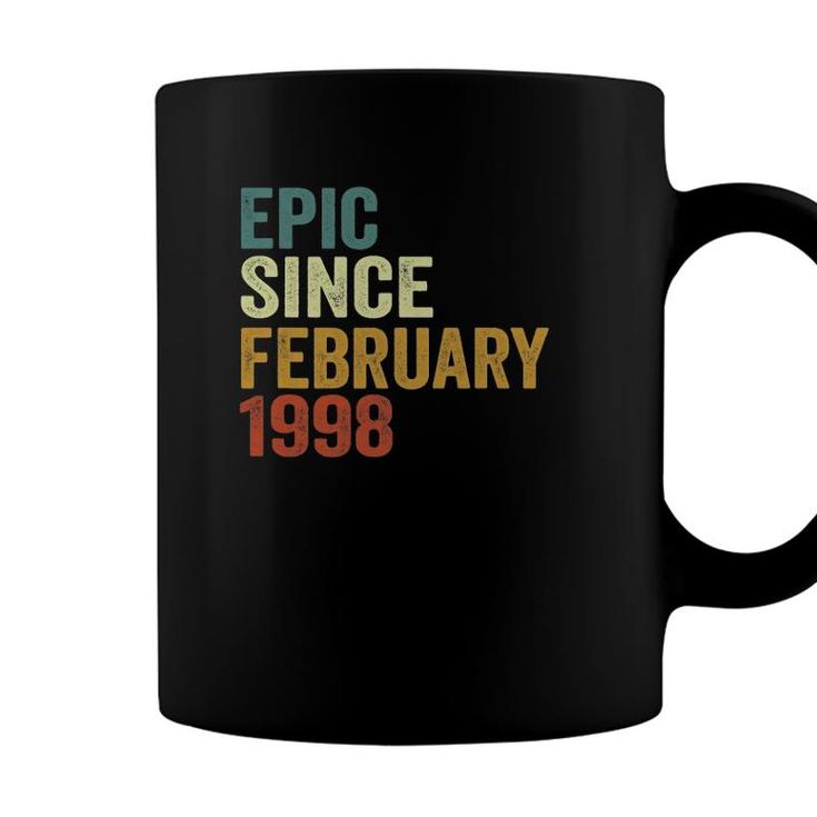25 Years Old Gifts 25Th Birthday Epic Since February 1998 Ver2 Coffee Mug