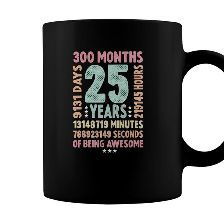 25Th Birthday 25 Years Old Vintage Retro - 25 Yr Old Coffee Mug