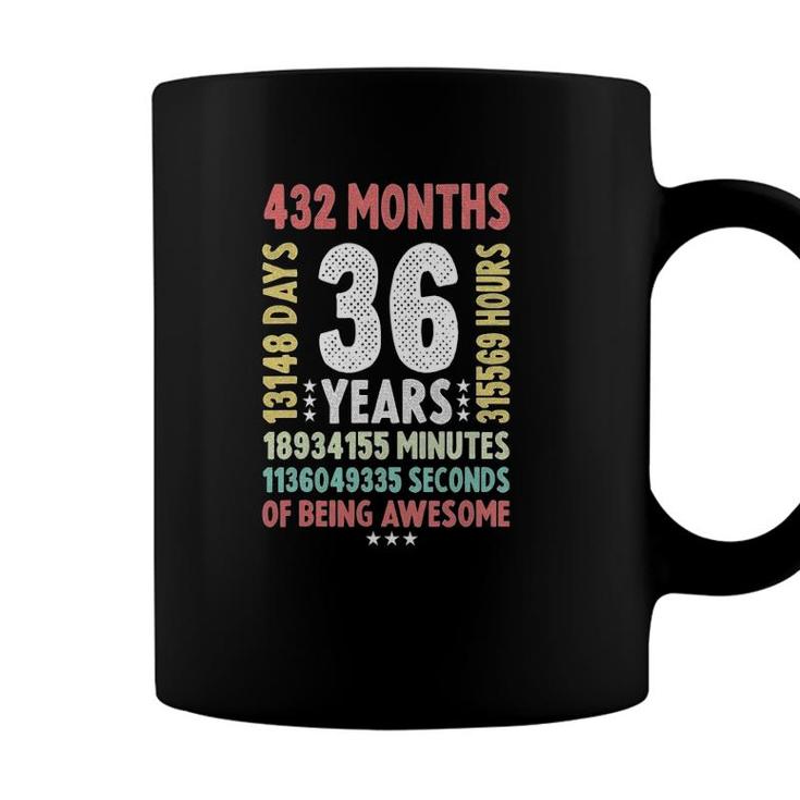 36Th Birthday 36 Years Old Vintage Retro 36 Yrs Old Coffee Mug