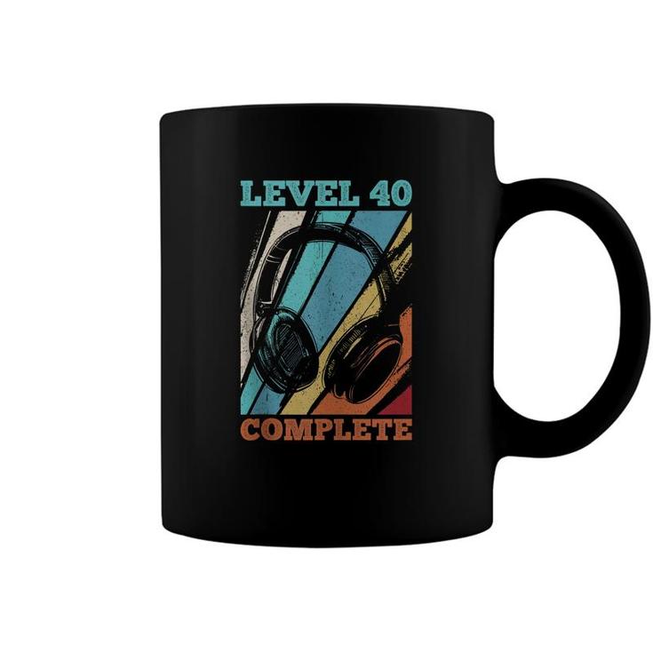 40Th Birthday Video Gamer Level 40 Unlocked Coffee Mug