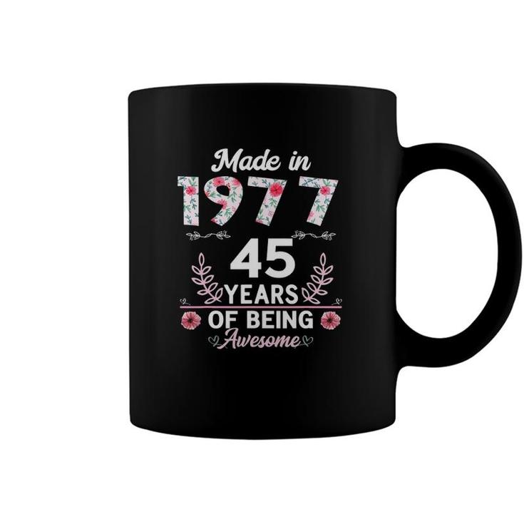 45 Years Old Gifts 45Th Birthday Born In 1977 Women Girls Coffee Mug