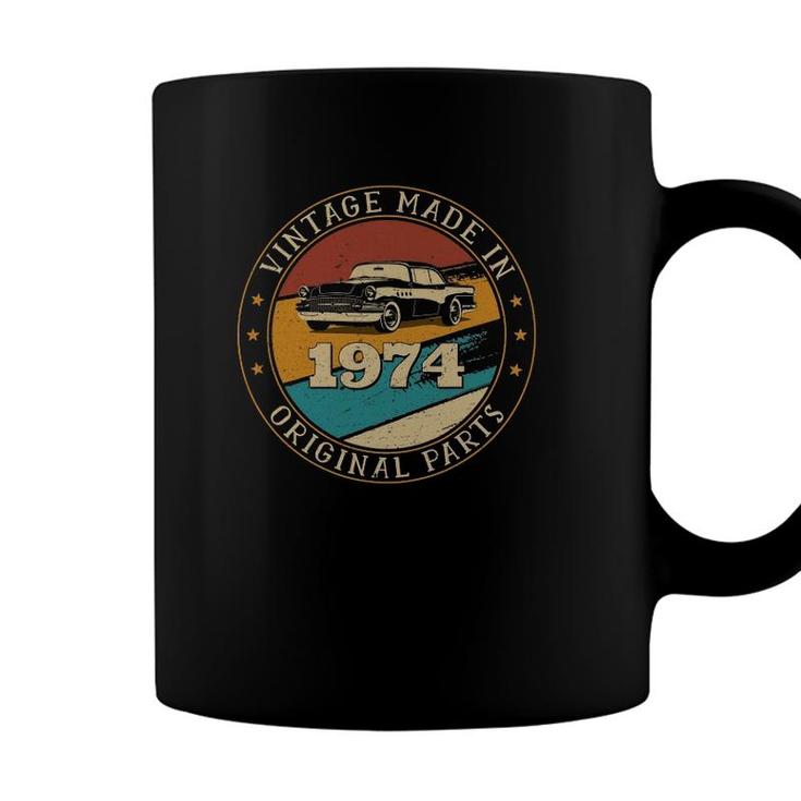 47 Years Old Retro Vintage Car Made In 1974 47Th Birthday Coffee Mug