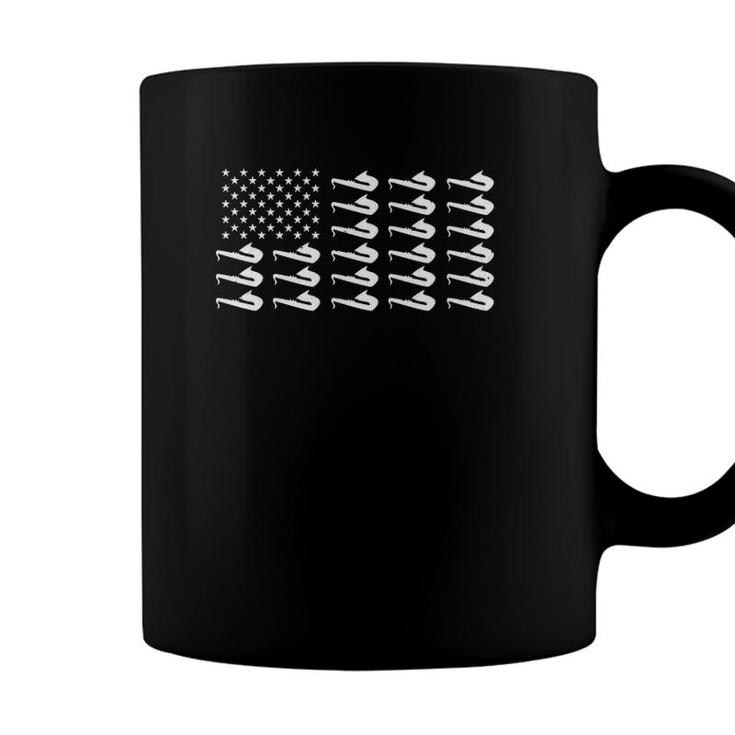 4Th Of July Us American Flag Design Saxophone Player  Coffee Mug