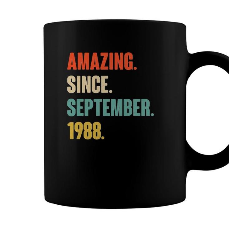 Amazing Since September 1988 Birthday - Gift For 33 Years Old Coffee Mug