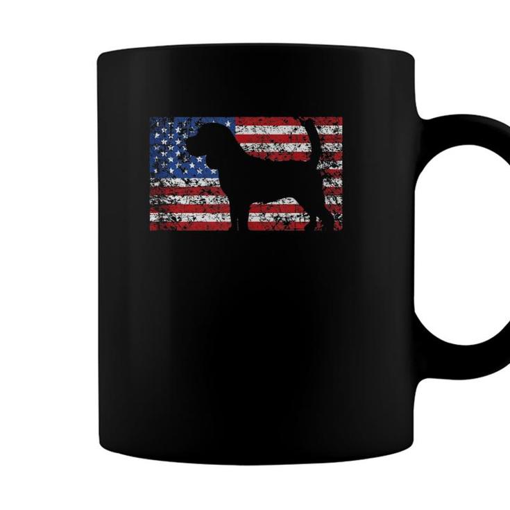 American Flag Beagle Dog  4Th Of July Usa Gift Coffee Mug