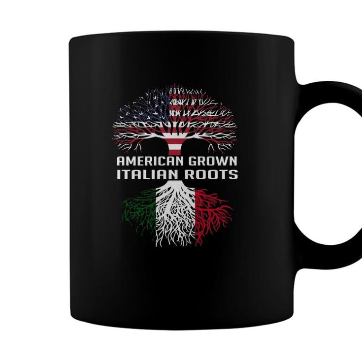 American Grown Italian Roots Italy Flag Proud Men Women Coffee Mug