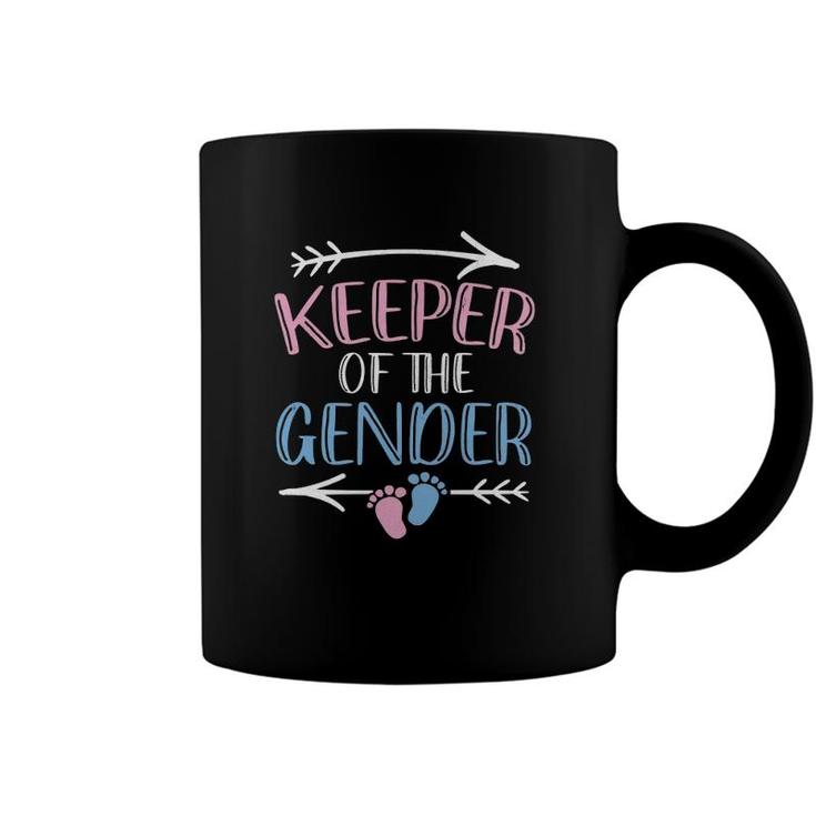 Announcement Keeper Of Gender Reveal Party Idea Baby Funny Coffee Mug