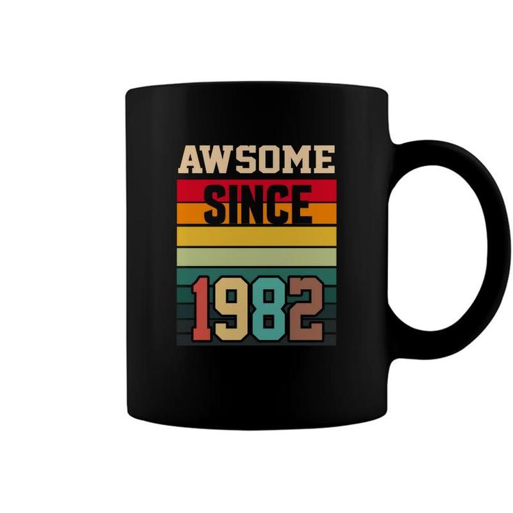 Awesome Since 1982 39Th Birthday 39 Years Old Vintage Coffee Mug