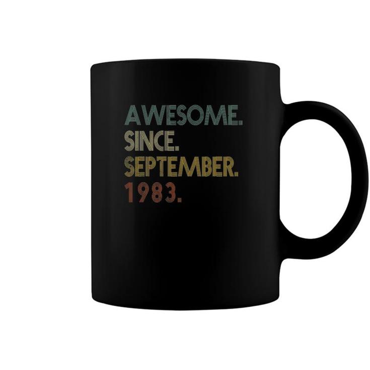 Awesome Since September 1983 39Th Birthday 39 Years Old Retro Coffee Mug