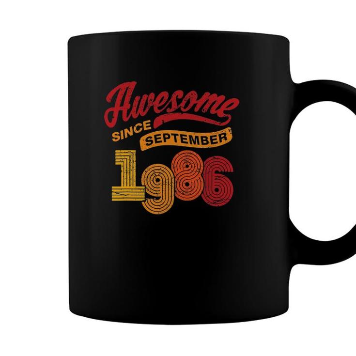 Awesome Since September 1986 35 Years Old 35Th Birthday Gift Coffee Mug