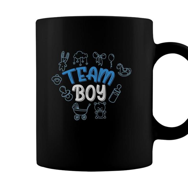 Baby Gender Reveal Party Team Boy Gender Reveal Baby Announcement Coffee Mug