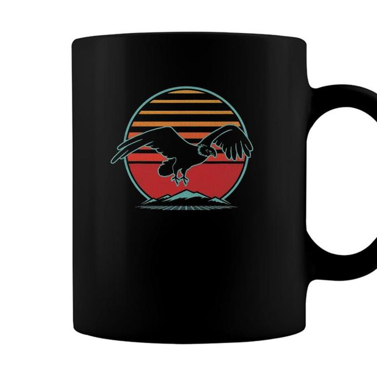 Bald Eagle Retro Vintage 80S Style Birding Gift Coffee Mug