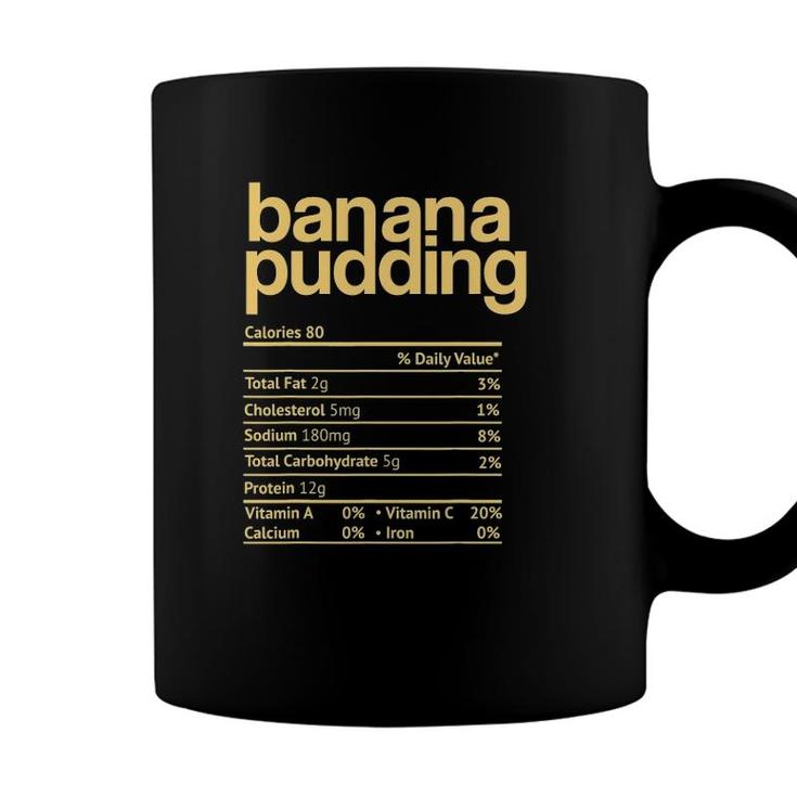 Banana Pudding Nutrition Facts Funny Thanksgiving Christmas Coffee Mug