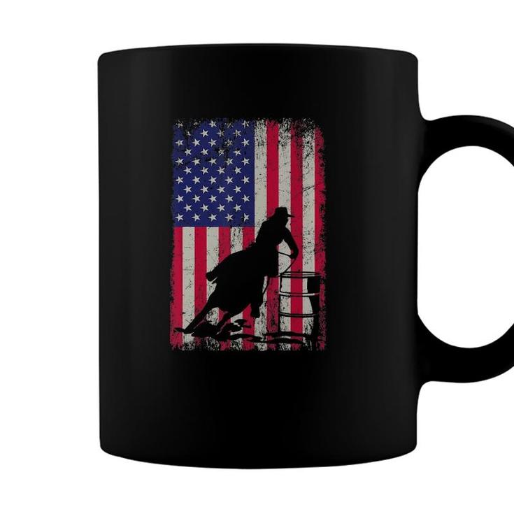Barrel Racing 4Th July Independence Day Patriotic Gift Coffee Mug