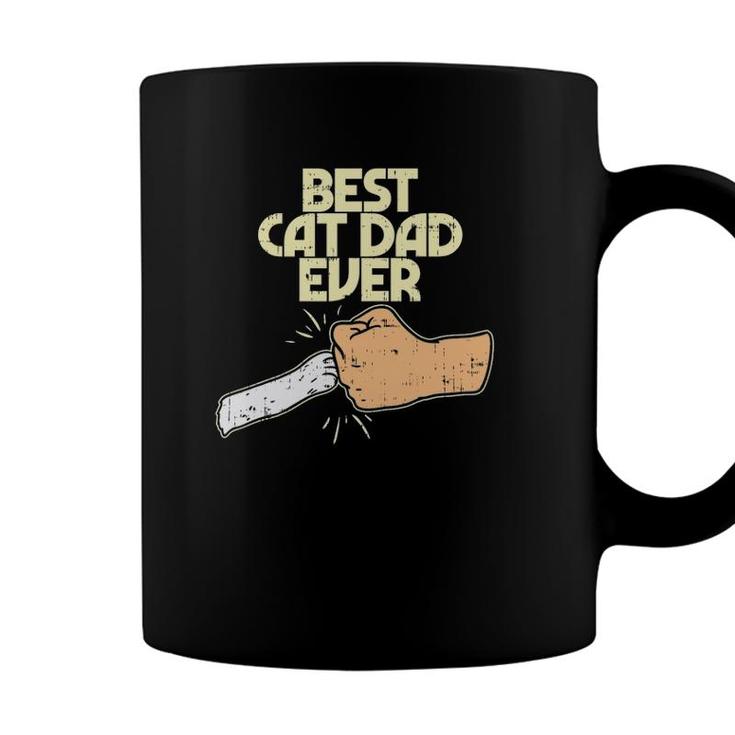 Best Cat Dad Ever Funny Kitten Pet Lover Owner Dad Men Gift Coffee Mug