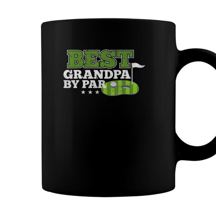 Best Grandpa By Par Golf Sports Lover Grandpa Coffee Mug