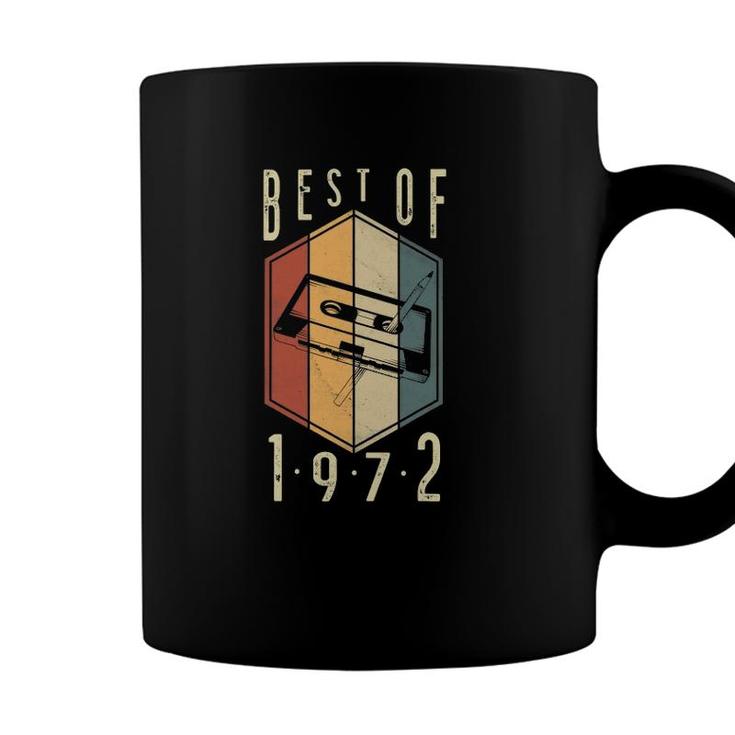 Best Of 1972 50 Years Old Gifts Cassette Tape 50Th Birthday Coffee Mug