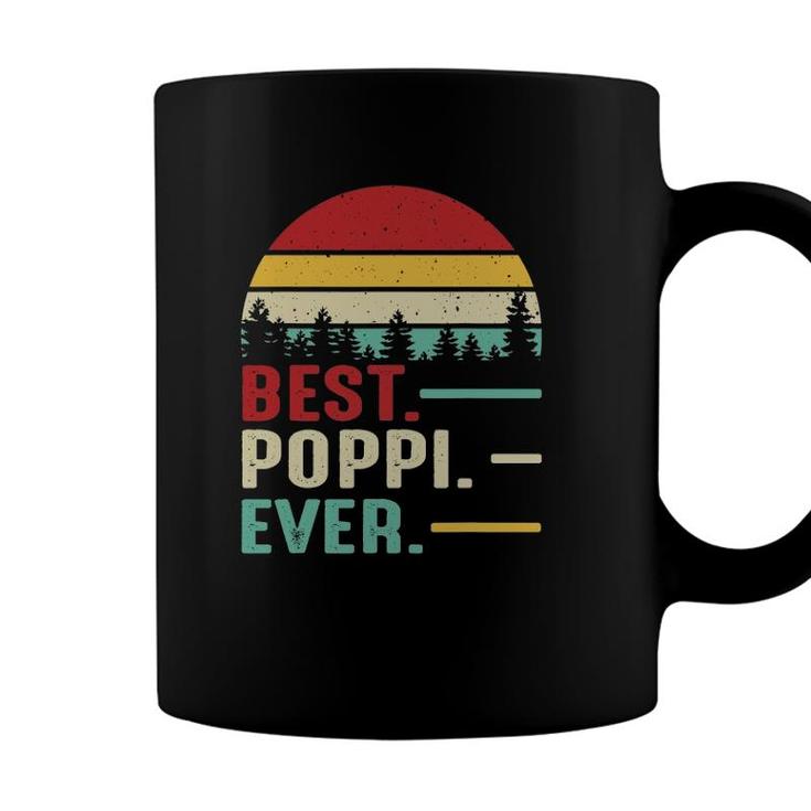 Best Poppi Ever Funny Retro Vintage Grandpa Birthday Gift Coffee Mug