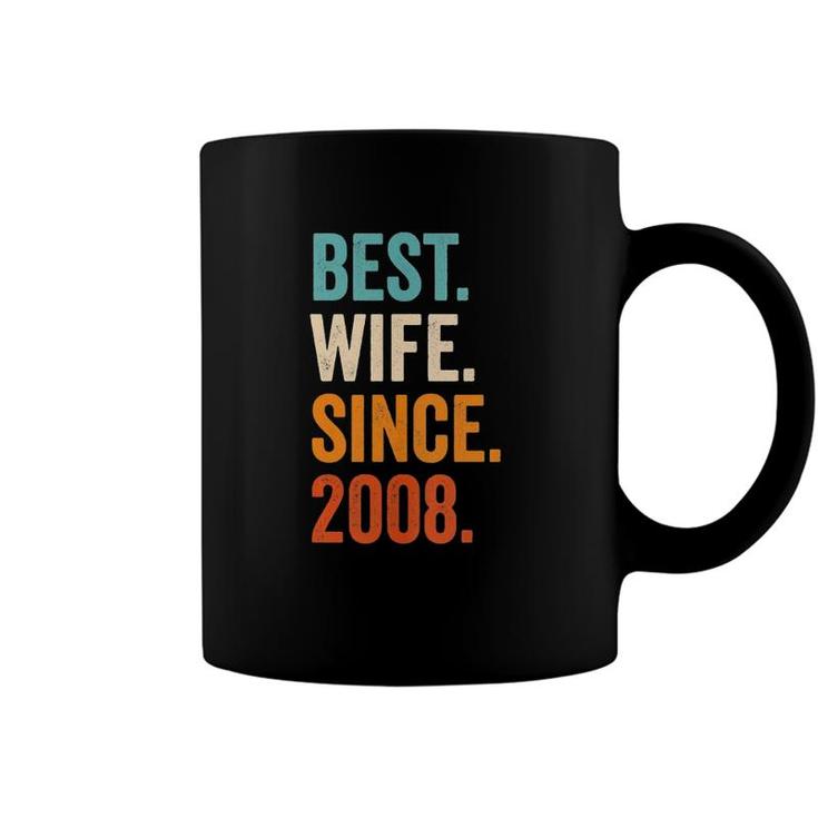 Best Wife Since 2008 14Th Wedding Anniversary 14 Years  Coffee Mug