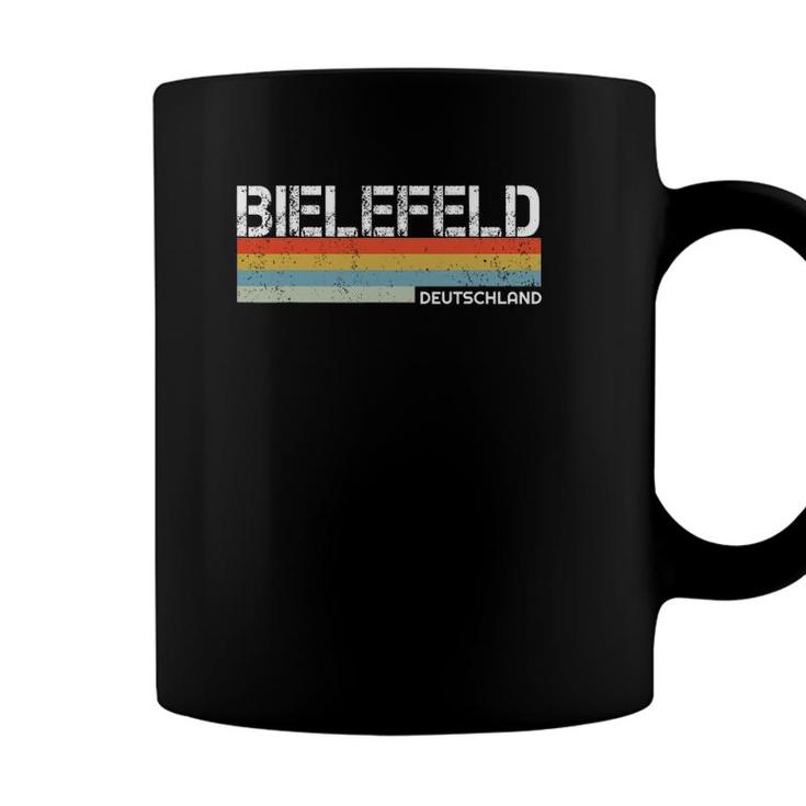 Bielefeld Deutschland Retro Vintage Stripes Coffee Mug