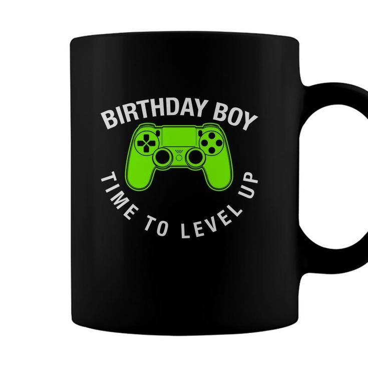 Birthday Boy Time To Level Up Boy Matching Video Gamer Coffee Mug