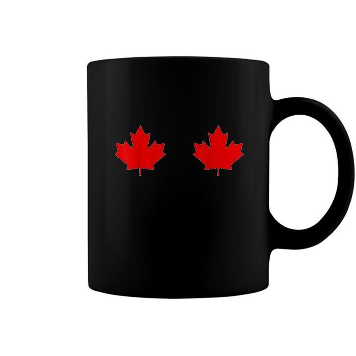 Boobs Maple Leaf Canada Day  Canadian Flag Cool Gift Idea Coffee Mug