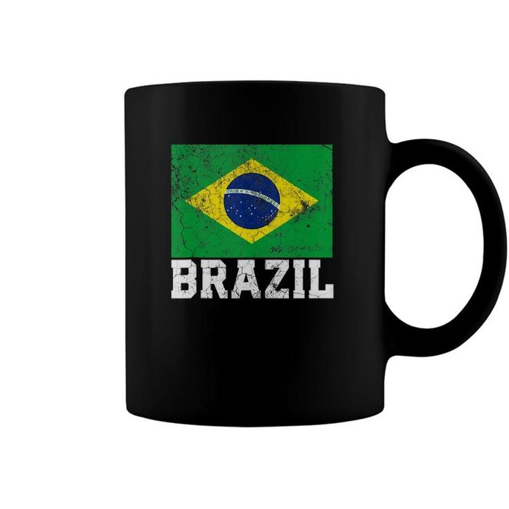 Brazilian Brazil Flag National Pride Family Roots Men Women  Coffee Mug