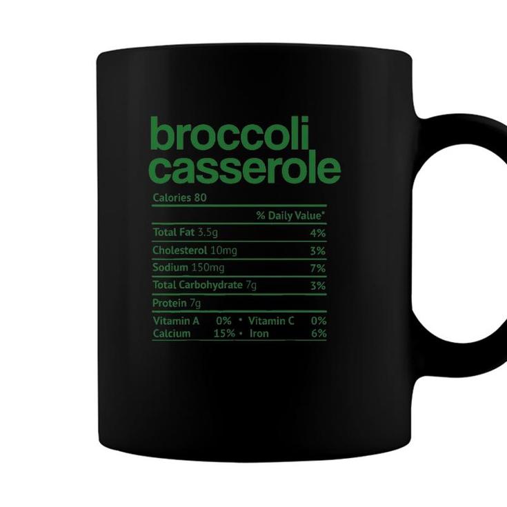 Broccoli Casserole Nutrition Facts Thanksgiving Christmas Coffee Mug