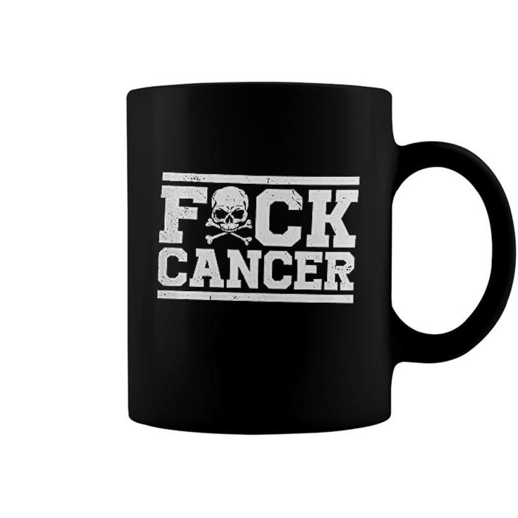 Cancer Skull  Crossbones Coffee Mug