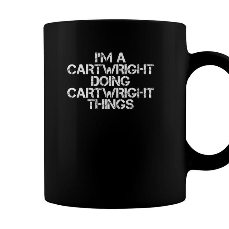 Cartwright Funny Surname Family Tree Birthday Reunion Gift Coffee Mug