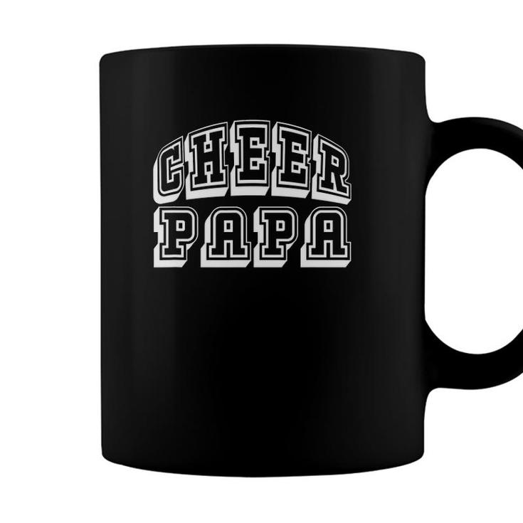 Cheer Papa Proud Cheerleader Funny Dad Fathers Day Coffee Mug