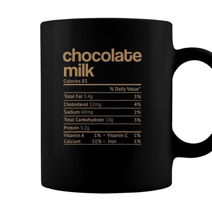 Chocolate Milk Nutrition Facts Funny Thanksgiving Christmas Coffee Mug