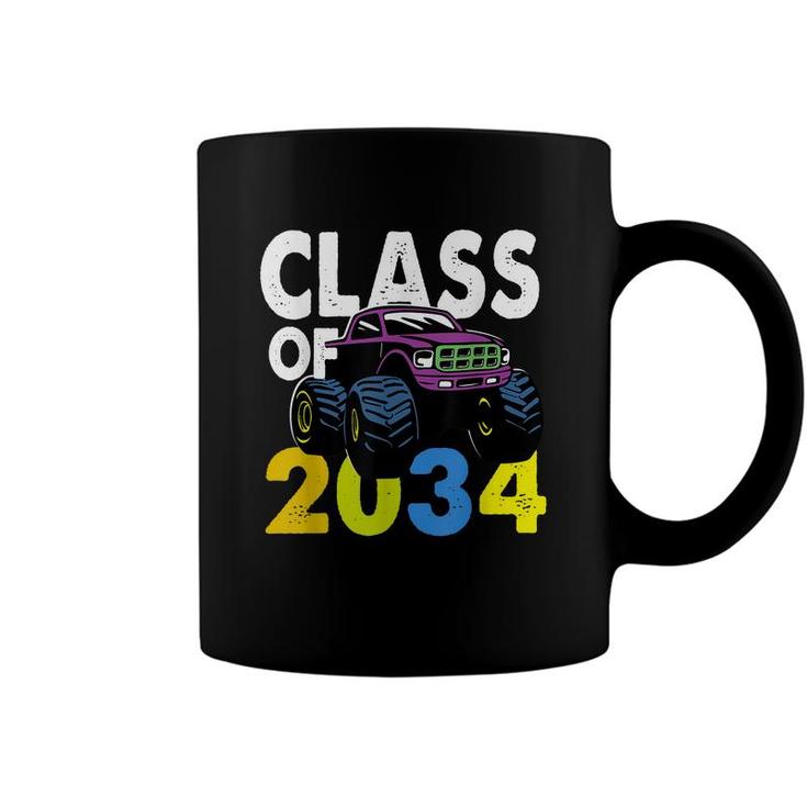 Class-Of 2034 Monster-Funny Truck Kindergarten 2021 Birthday  Coffee Mug