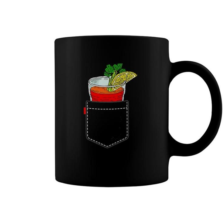 Cocktail To Go In Chest Pocket Bloody Mary Coffee Mug