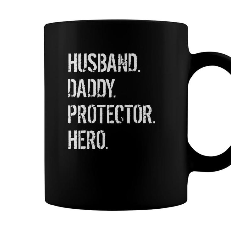 Cool Father Dad Gift Husband Daddy Protector Hero Coffee Mug