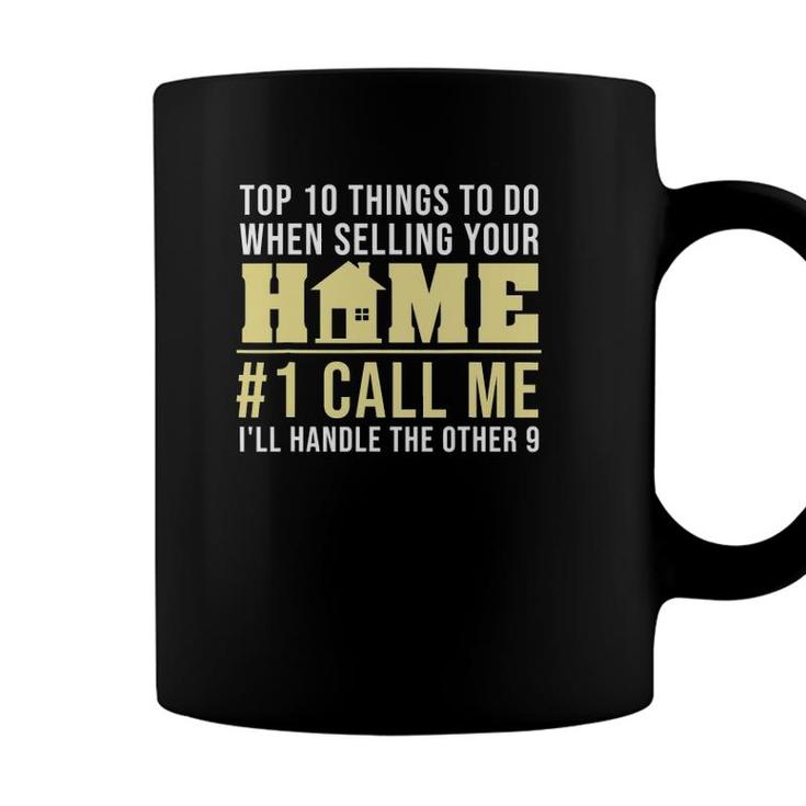 Cool Real Estate Agent Art Men Women Home Realtor Broker Coffee Mug