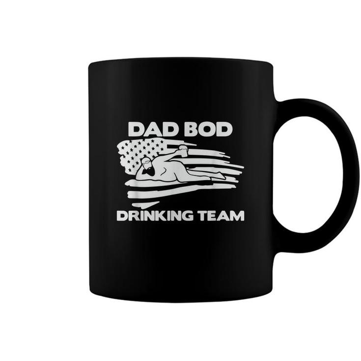 Dad Bod Drinking Team Funny Fathers Day America Coffee Mug