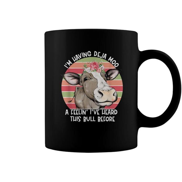 Deja Moo Farmers Wife Sister Funny Gifts Cow  Coffee Mug