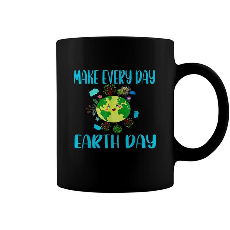 Earth Day 2022 Make Every Day Earth Day Teacher Kids Funny  Coffee Mug